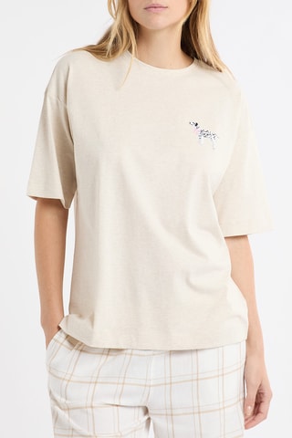 T-shirt de pyjama Hugy - Beige