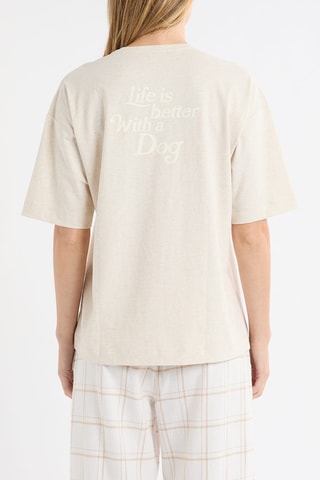 T-shirt de pyjama Hugy - Beige