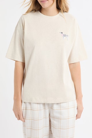 T-shirt de pyjama Hugy - Beige