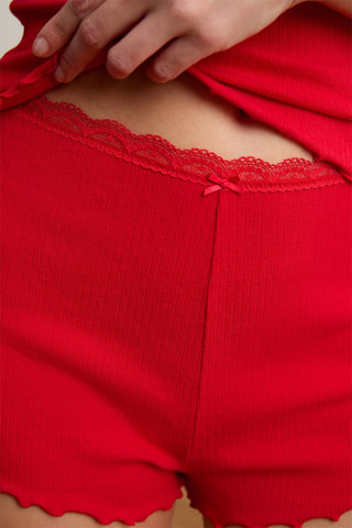 Short de pyjama Vanity Gourmande - Rouge