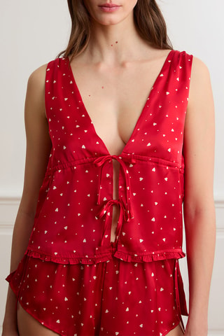 Top de pyjama Bandana - Rouge