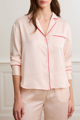 Pyjamablouse Love air - Ecru