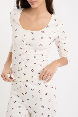 Pyjamatop Mocki - Ecru