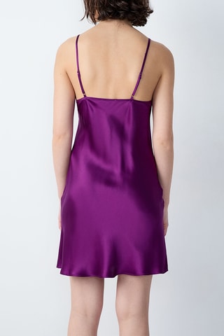 Zijden Slipdress Milky - Paars