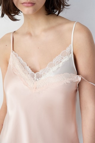 Zijden Slipdress Milky - Lichtroze