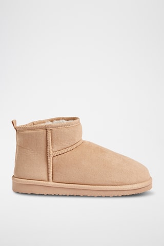 Gevoerde Enkellaarzen Mesnut - Beige