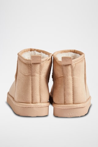 Gevoerde Enkellaarzen Mesnut - Beige