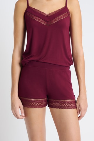 Short de pyjama Albane - Bordeaux