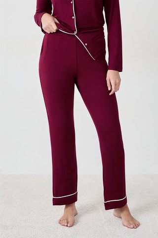 Pyjamabroek Albane - Bordeauxrood