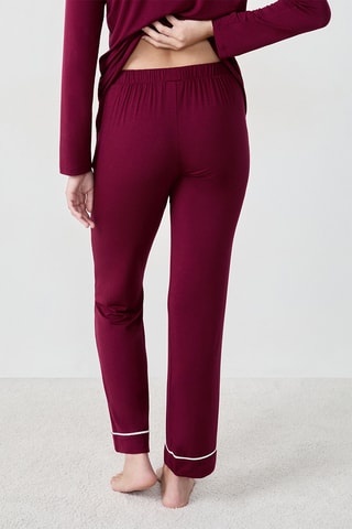 Pyjamabroek Albane - Bordeauxrood
