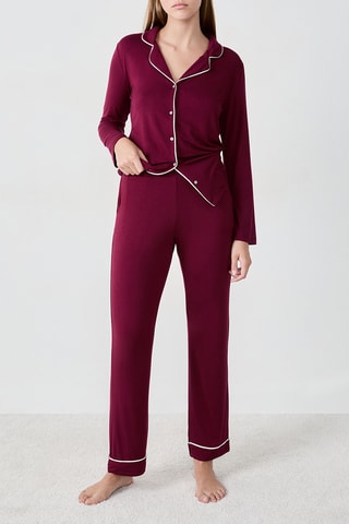 Pyjamabroek Albane - Bordeauxrood