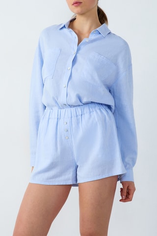 Short en lin Isame - Ciel