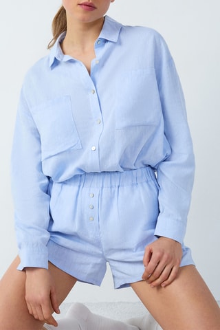 Short en lin Isame - Ciel