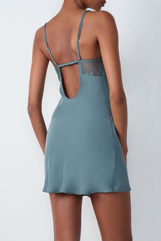 Slipdress Brillance - Zeegroen