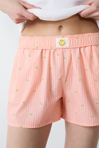 Short de pyjama Smiley - Orange