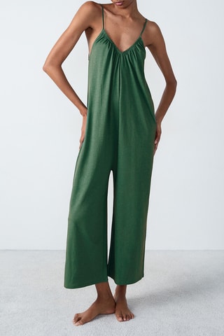Jumpsuit Bahin - Donkergroen