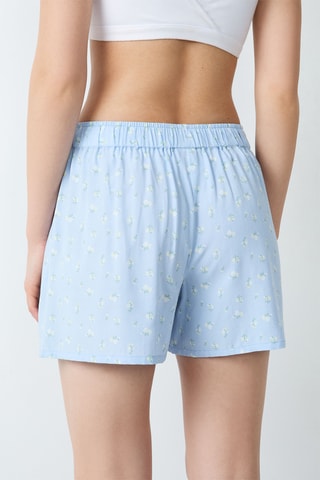 Short de pyjama taille haute Chouchou - Bleu clair
