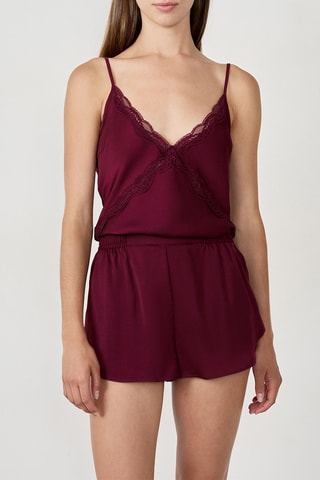 Short de pyjama Deny - Bordeaux