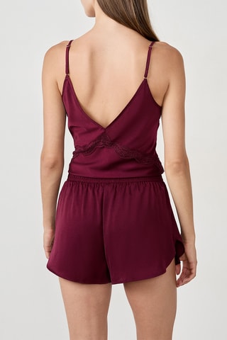 Short de pyjama Deny - Bordeaux