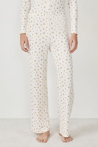 Pantalon de pyjama Bethany - Ecru