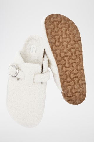 Gevoerde Clogs Givy - Ecru