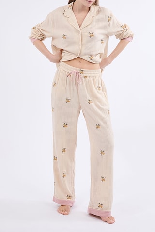 Pantalon de pyjama Billya - Ecru