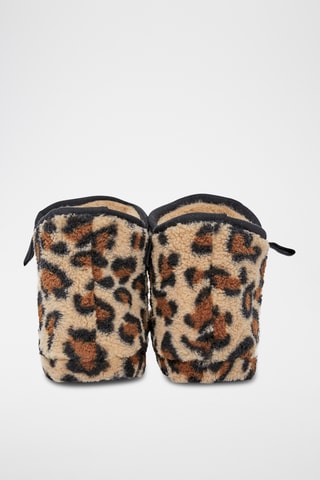 Gevoerde Pantoffels June - Bruin