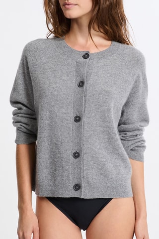 Gilet en cachemire Neva - Gris chiné