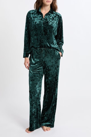 Pyjama en velours Faywen - Vert émeraude