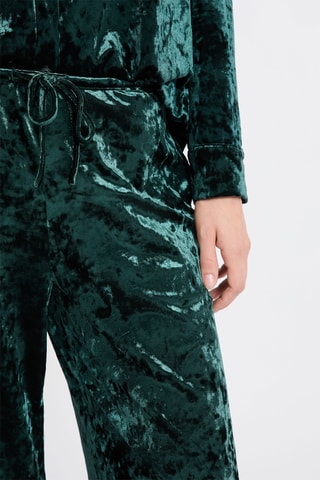 Pyjama en velours Faywen - Vert émeraude