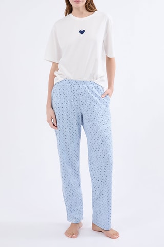 3-delige Pyjama Malou - Hemelsblauw