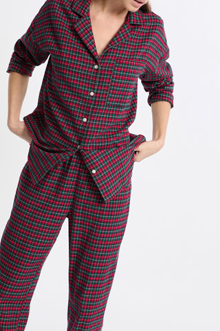Pyjama Malmo - Rood en Donkergroen