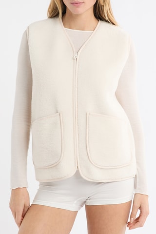 Mouwloos Vest Marilou - Ecru