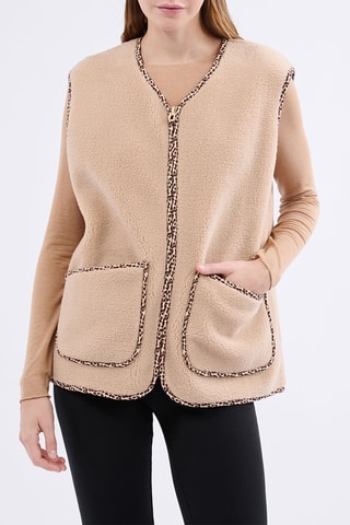 Mouwloos Vest Marilou - Beige