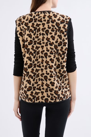 Mouwloos Vest Marilou - Bruin