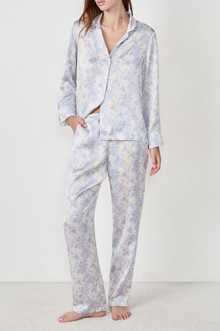 Pantalon de pyjama Romance - Blanc et ciel
