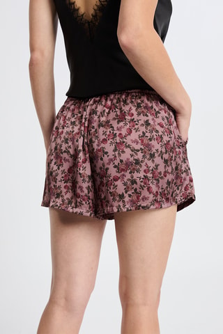 Short de pyjama Emmy - Marron et vieux rose