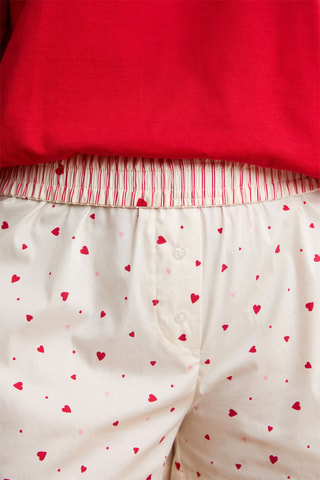 Short de pyjama Boyfriend - Blanc