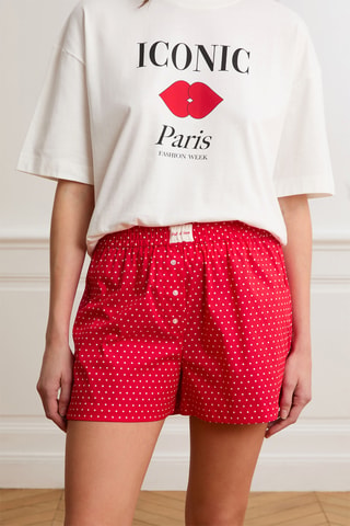 Short de pyjama Boyfriend - Rouge