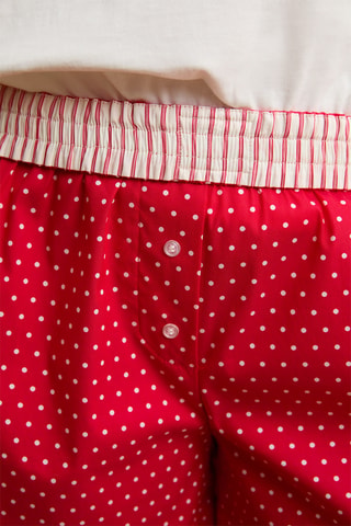 Short de pyjama Boyfriend - Rouge
