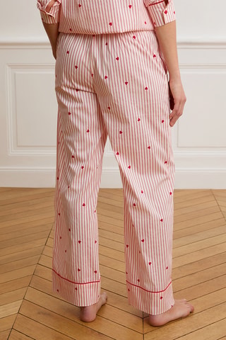 Pantalon de pyjama Battito - Rouge et blanc