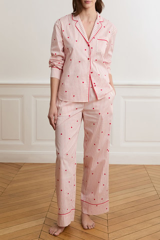 Pantalon de pyjama Battito - Rouge et blanc