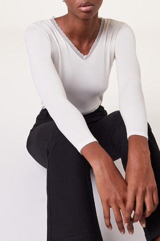 Top Warm Me Up Lace - Ecru