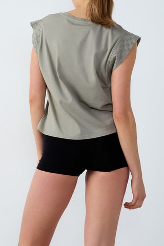 Pyjamashirt Ider - Olijfgroen
