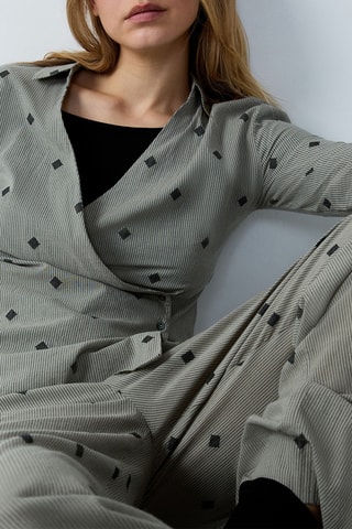 Chemisier de pyjama Irys - Kaki