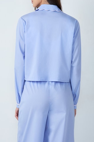 Chemisier de pyjama Paoly - Bleu clair