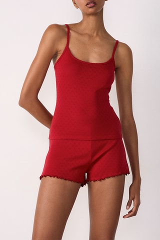 Pyjamahemd Pollin - Rood