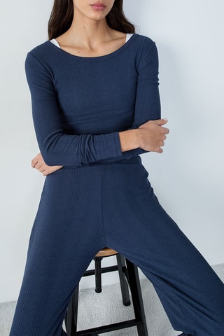Pyjamashirt Colyn - Marineblauw
