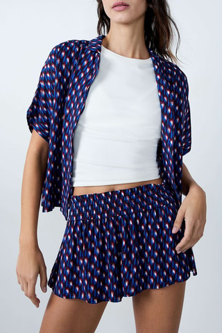 Chemisier de pyjama Beryl - Bleu cobalt