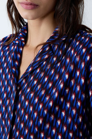 Chemisier de pyjama Beryl - Bleu cobalt